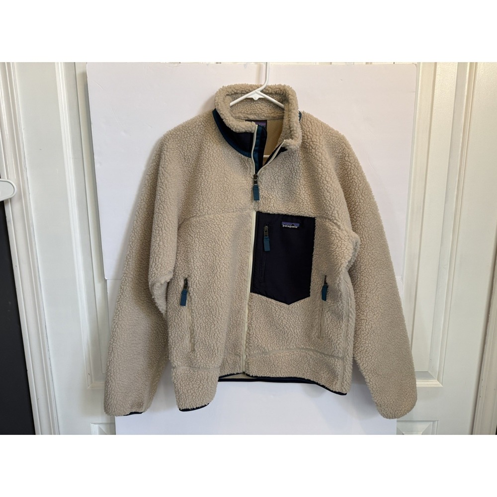 Jacket Vintage Patagonia men's  Medium Classic  Retro X Deep Pile Oatmeal Fleece